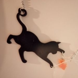 Cute Cat & Goldfish Necklace